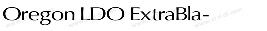 Oregon LDO ExtraBla字体转换 Oregon LDO ExtraBla字体转换